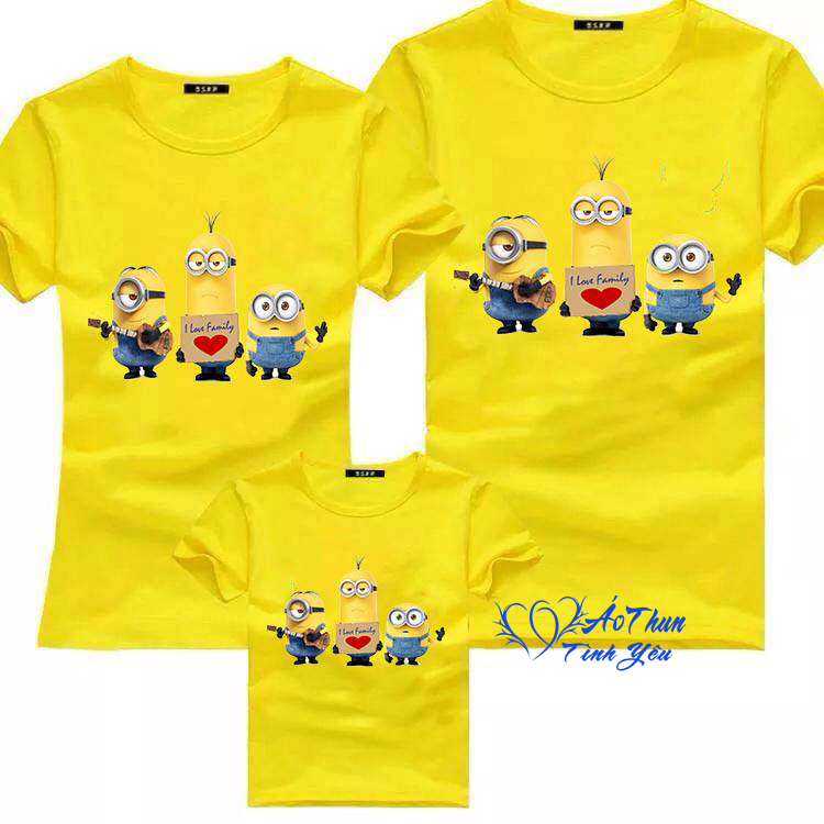 Áo Thun Gia Đình Minions Dễ Thương