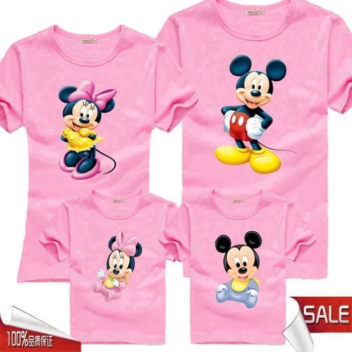 Áo Thun Gia Đình In Hình Chuột Mickey