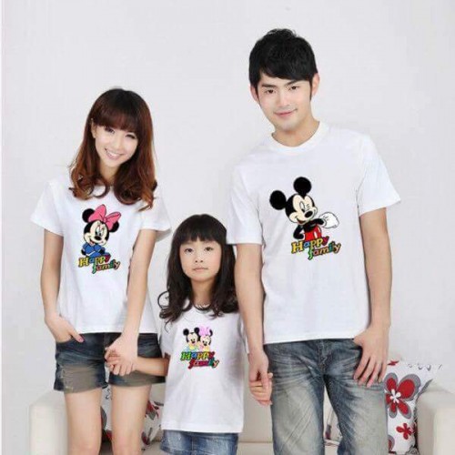Áo Thun Gia Đình Chuột Mickey Happy Family